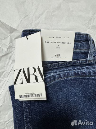 Zara Джинсы оригинал S 36 новые Зара синие