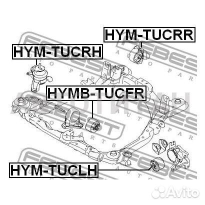 Опора двигателя hymb-tucfr