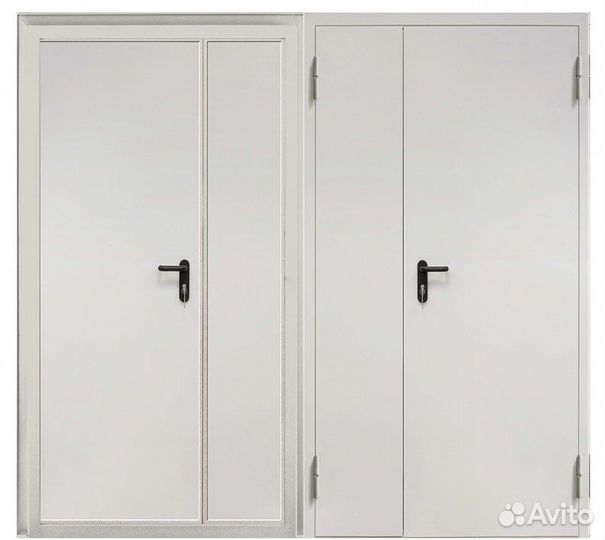 Дверь противопожарная металлическая EI60 2050х1250