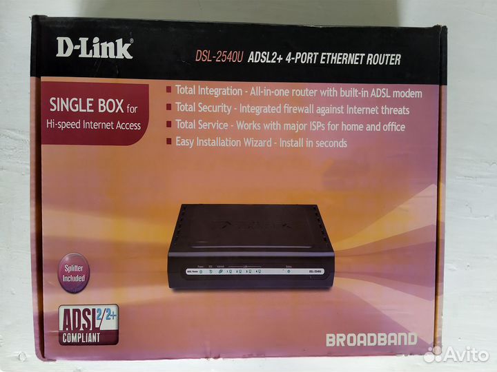 Роутер D-Link DSL-2540U