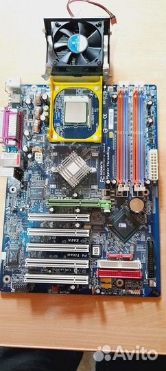 Материнская плата Asus сокет 775 с процессором