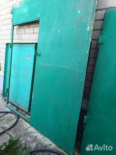 Ворота с калиткой распашные бу