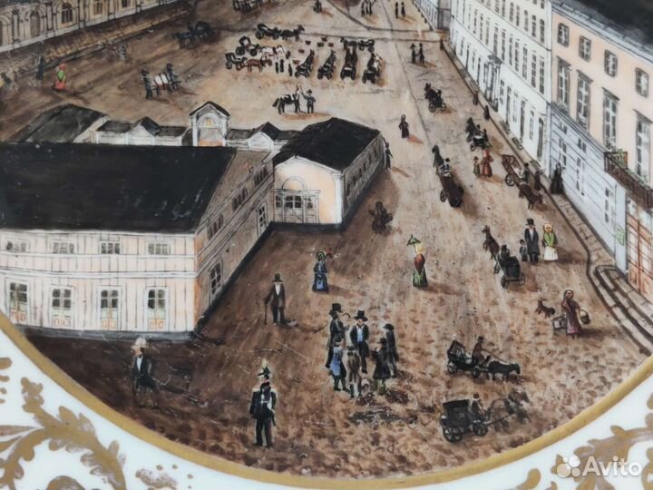 Фарфоровая тарелка Европа 19 век