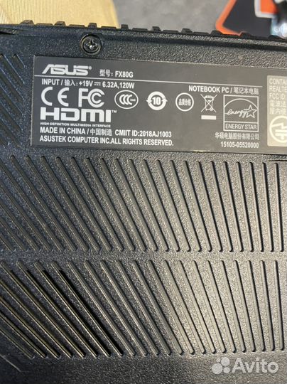 Мощнейший игровой ноутбук asus на GTX1050