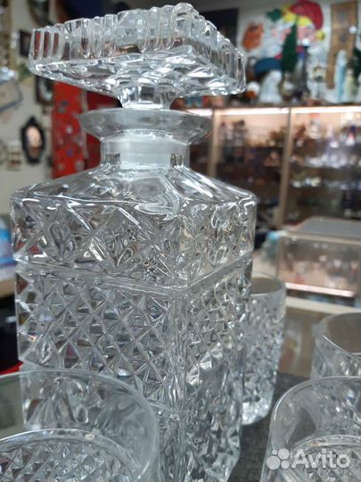 Графин хрустальный с бокалами СССР