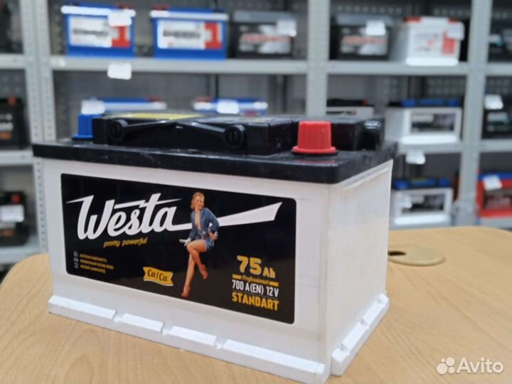 Авто Аккумулятор Westa 75ah низ. Продажа. Доставка