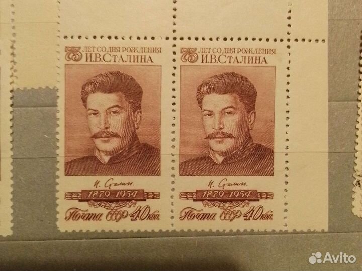 Почтовые марки СССР 1954-1956 годов