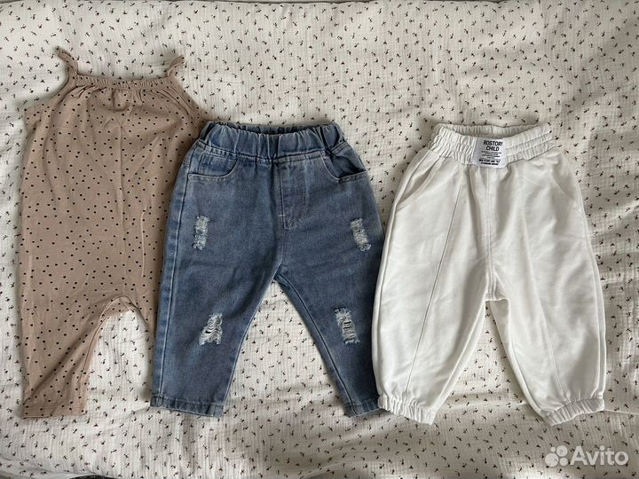 Вещи на девочку пакетом 74-80 размер