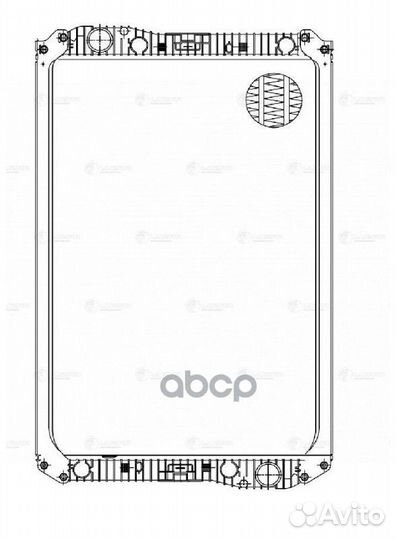 Радиатор охлаждения двигателя пластик/алюминий