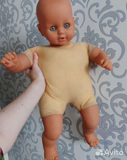 Большой мягконабивной пупс гдр