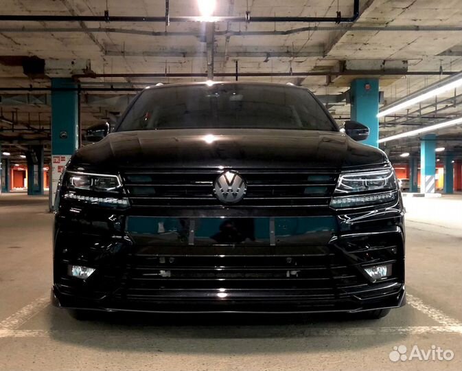 Сплиттер (юбка) переднего бампера универсальный