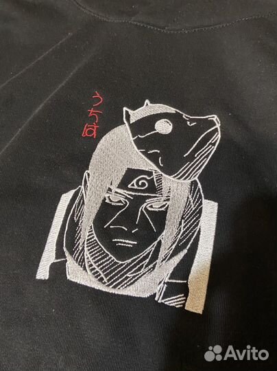 Худи с вышивкой Итачи из аниме Наруто