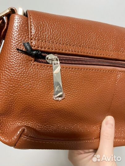 Сумка натуральная кожа коричневая