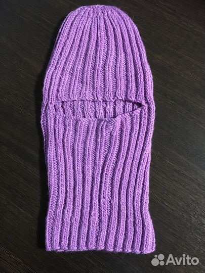 Шапка балаклава вязаная