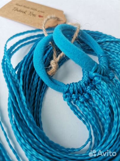 Резинка с косичками, зи-зи на резинке