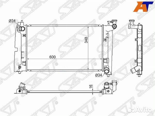 Радиатор toyota voltz