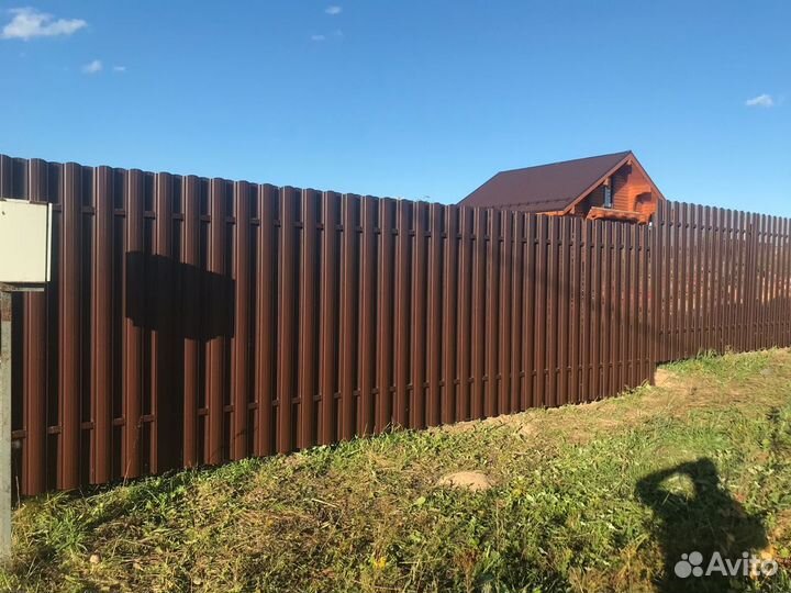 Забор из сетки рабицы