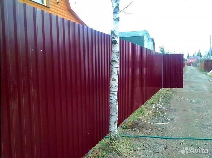 Забор из профнастила