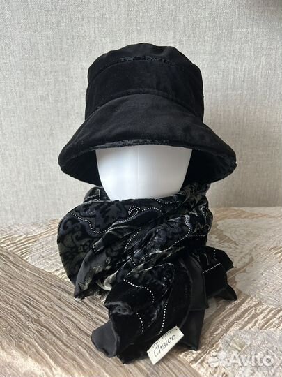 Шляпка- панама. Шарфы. Чалма. Бархат. Германия