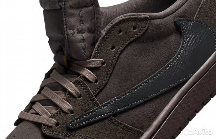 Travis scott x air jordan 1 low og velvet brown