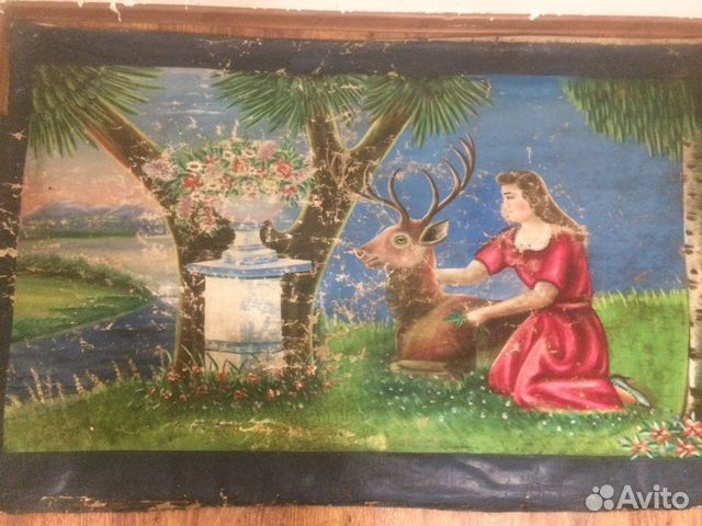 Картина маслом старая