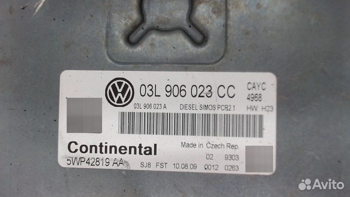Блок управления двигателем Volkswagen Golf Plus, 2