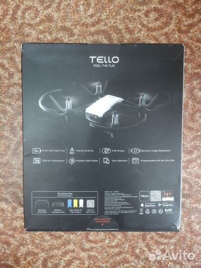 Квадрокоптер dji Ryze tello