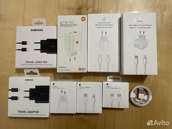 Зарядка кабель на iPhone Samsung