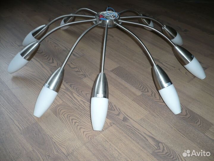 Комплект люстра и бра