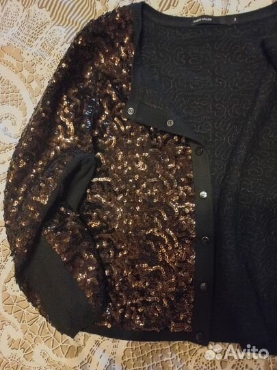 Кардиган короткий с пайетками Karen Millen