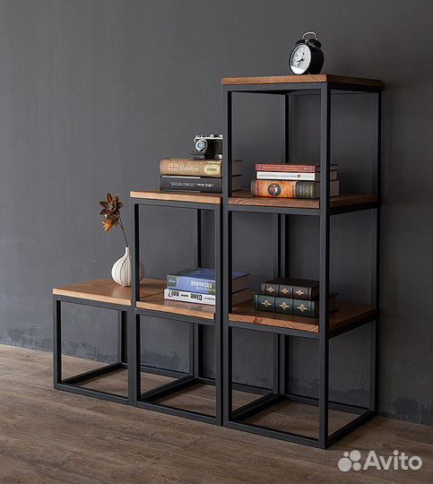 Стеллаж-горка в стиле лофт