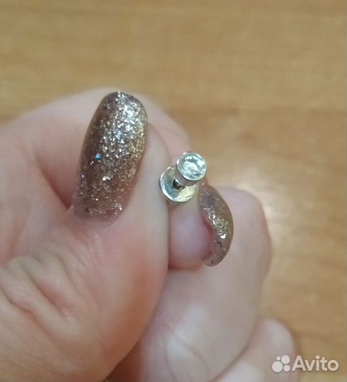 Серебряные серьги пуссеты