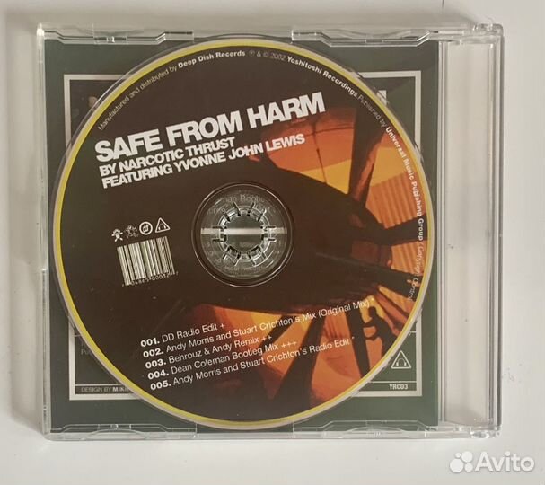 Narcotic Thrust - Save From Harm CD Single