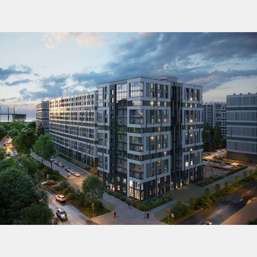 Квартира-студия, 33,2 м², 2/13 эт.