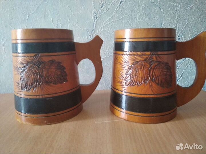 Кружка деревянная пивная СССР