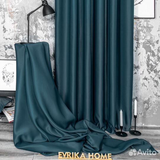 Комплект портьер блэкаут Амадео Волна шторы