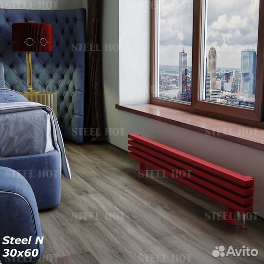 Напольный радиатор отопления Steel Hot