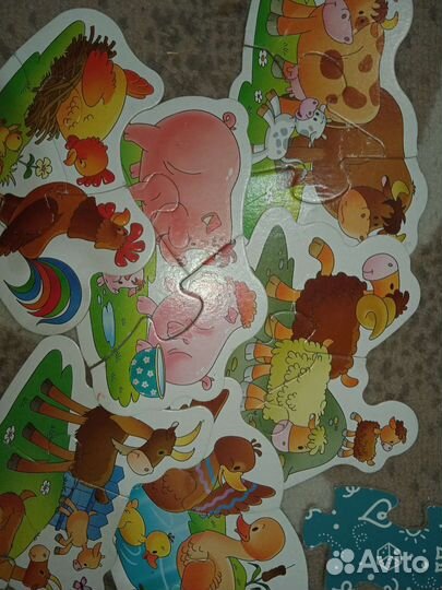 Развивашки пазлы липучки 2+/3+