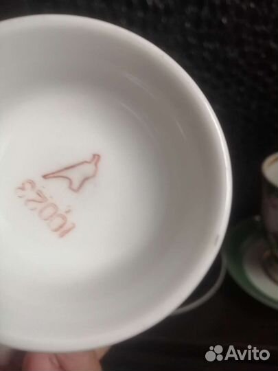 Чашка с блюдцем дулево