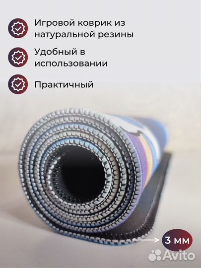 Игровой Аниме коврик для мыши 800*300*3 мм