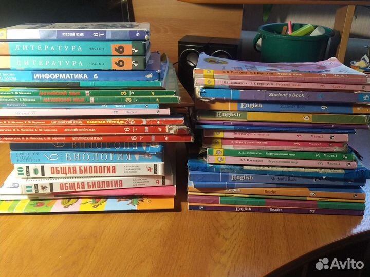 Учебники и рабочие тетради для 1,3,5,6,9,10,11