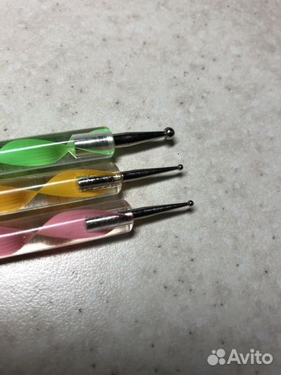 Инструменты для маникюра(дотс двусторонний)