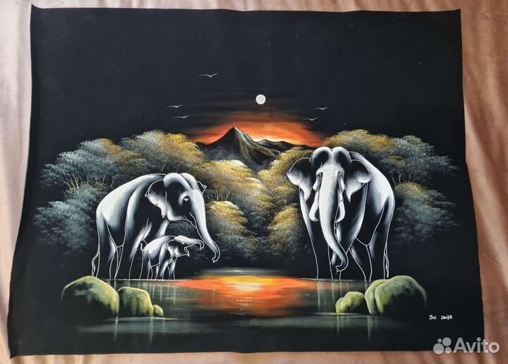 Картины на бархате новые