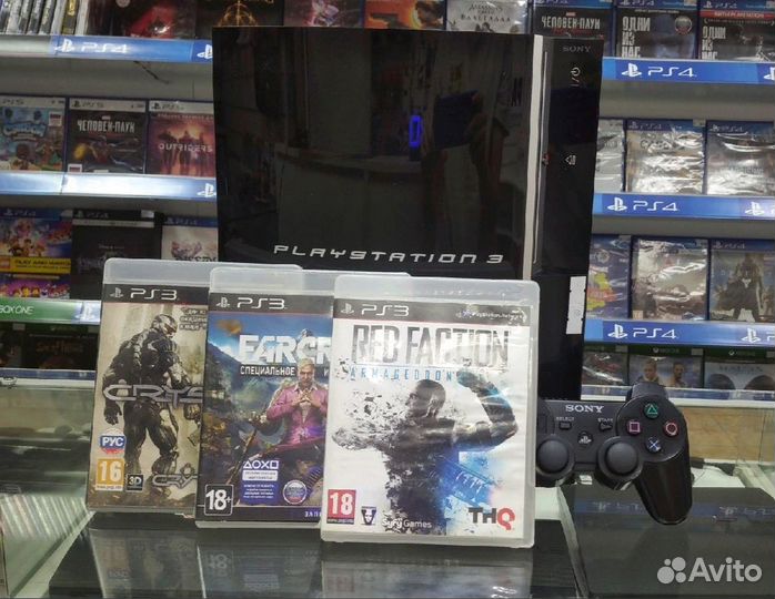 Sony Playstation 3 Fat 80gb + Игры - Гарантия