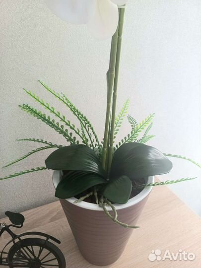 Орхидея (фаленопсис) искусственная для декора