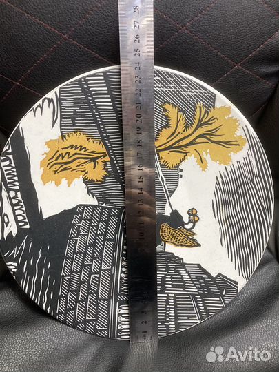 Тарелка панно пластик СССР