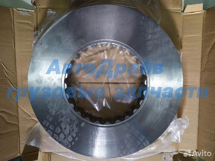 Диск тормозной Volvo FH12 FH16 невентилируемый без