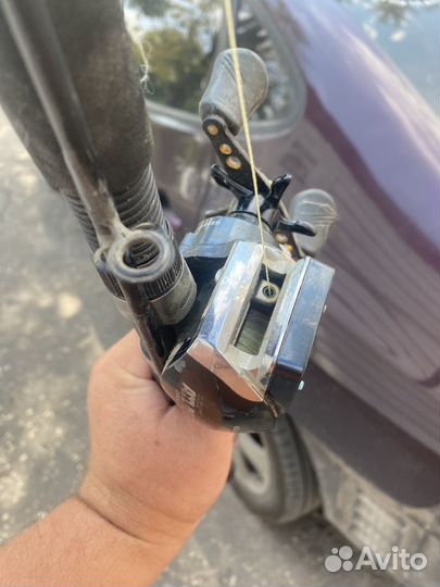 Спининг в зборе с катушкой для тролинга