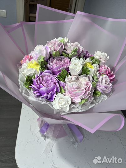 Съедобные букеты из зефира