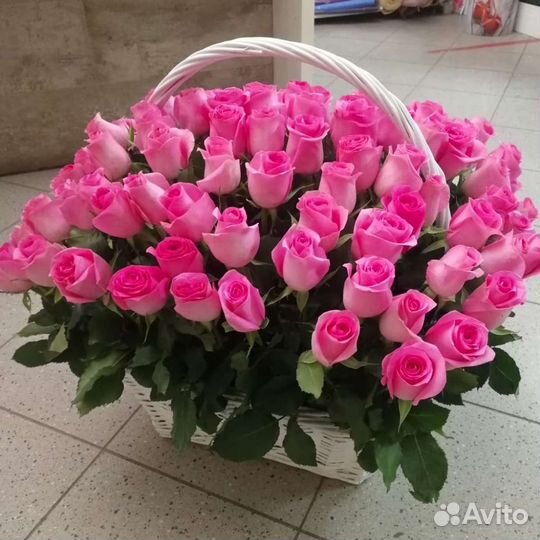 Цветы 25,35,45,55,101 роза опт